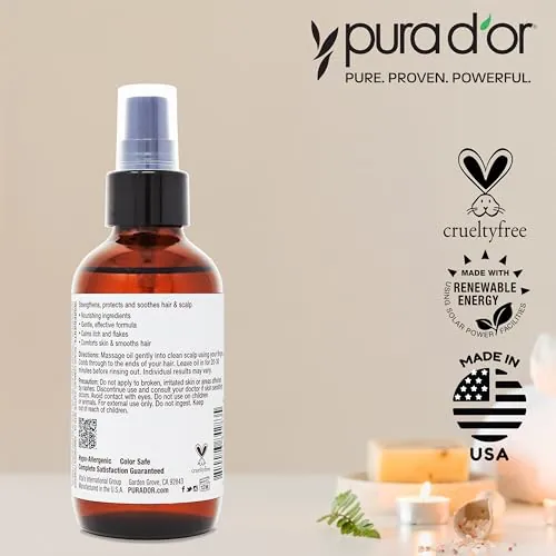 PURA D'OR Scalp & Hair Strengthening Oil Review image 6