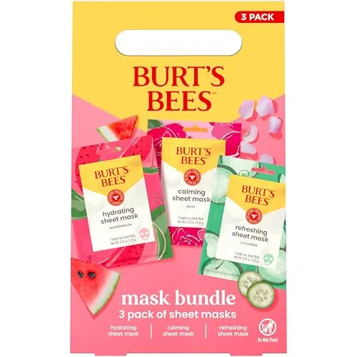 Burt's Bees Face Mask Bundle Set Review: Sheet Masks