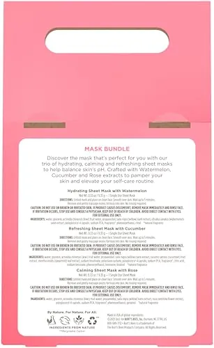 Burt's Bees Face Mask Bundle Set Review: Sheet Masks image 6