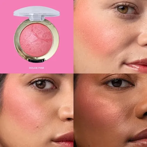 Milani Baked Blush Review: Dolce Pink Powder Blush image 3