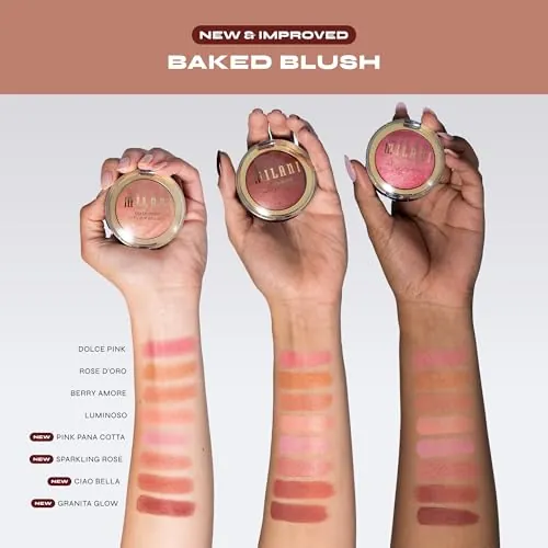 Milani Baked Blush Review: Dolce Pink Powder Blush image 6