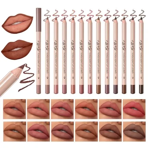 QiBest 12Pcs Lip Liner Set Review: Matte Pencil Kit